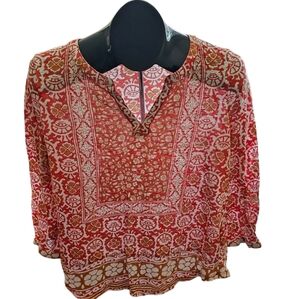 M Lucky Brand 3/4 sleeve top